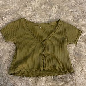 olive green shirt